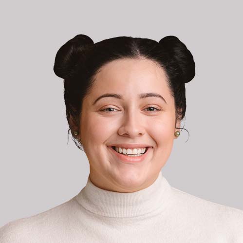 collage of happy multiracial people faces on gray4 UBNG9AE